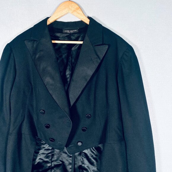 Vintage Brooks Brothers Jacket Mens 40 Black Wool Double Breasted Coat Circus - Picture 4 of 14